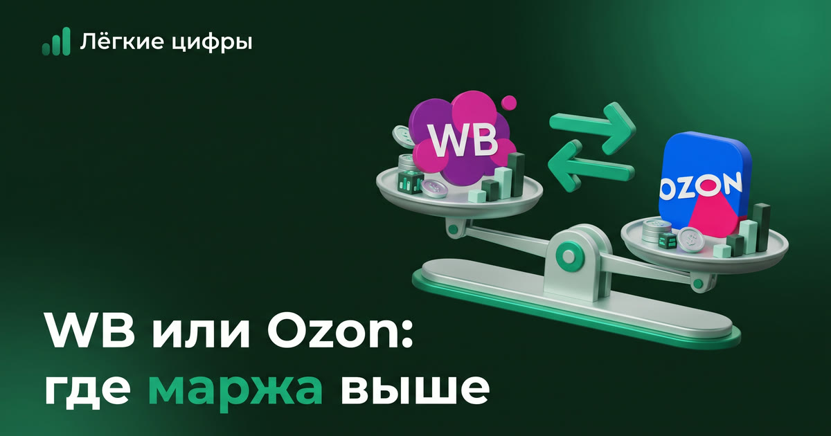 WB vs Ozon: где маржа выше в 2026 году — сравнение по 10 категориям